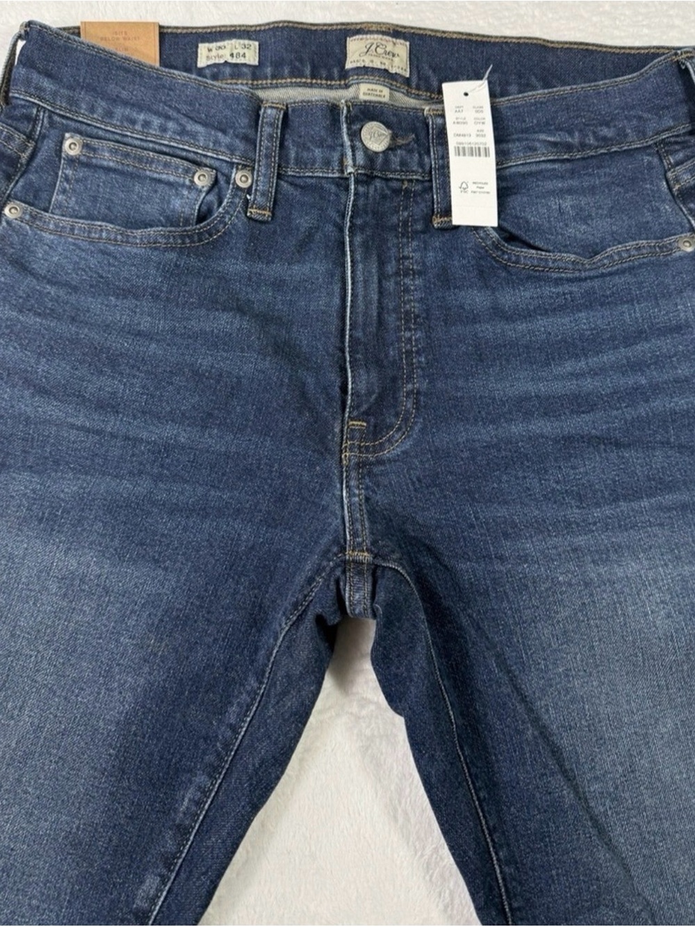 J. Crew Slim Men's Jeans in Dark Blue Wash